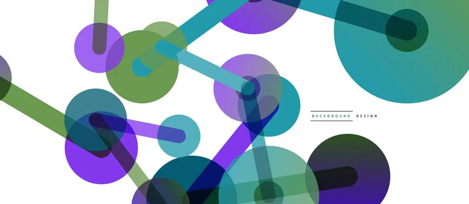 Network concept abstract background. Dots connection. Big data idea. Business Illustrazione stock