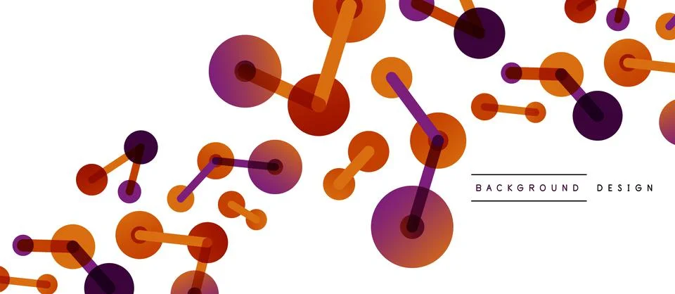 Network concept abstract background. Dots connection. Big data idea. Business Stock Illustration