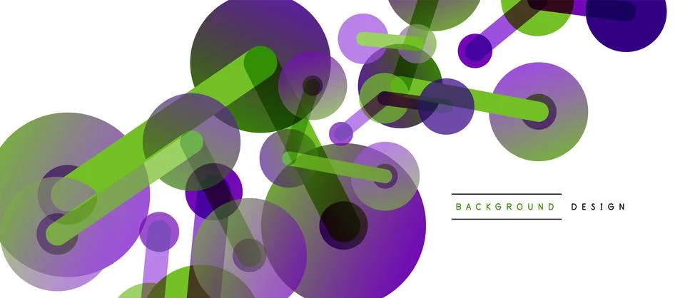 Network concept abstract background. Dots connection. Big data idea. Business Illustrazione stock