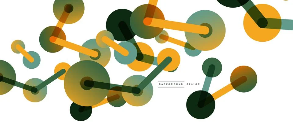 Network concept abstract background. Dots connection. Big data idea. Business Stock Illustration