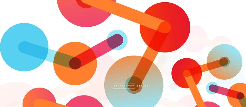 Network concept abstract background. Dots connection. Big data idea. Business Illustrazione stock