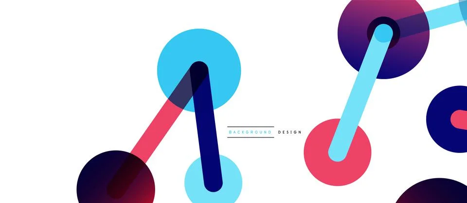 Network concept abstract background. Dots connection. Big data idea. Business Illustrazione stock