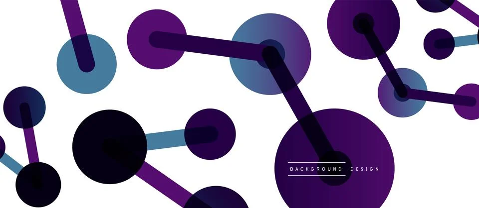 Network concept abstract background. Dots connection. Big data idea. Business Illustrazione stock