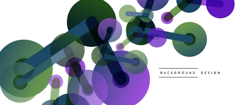 Network concept abstract background. Dots connection. Big data idea. Business Stock Illustration