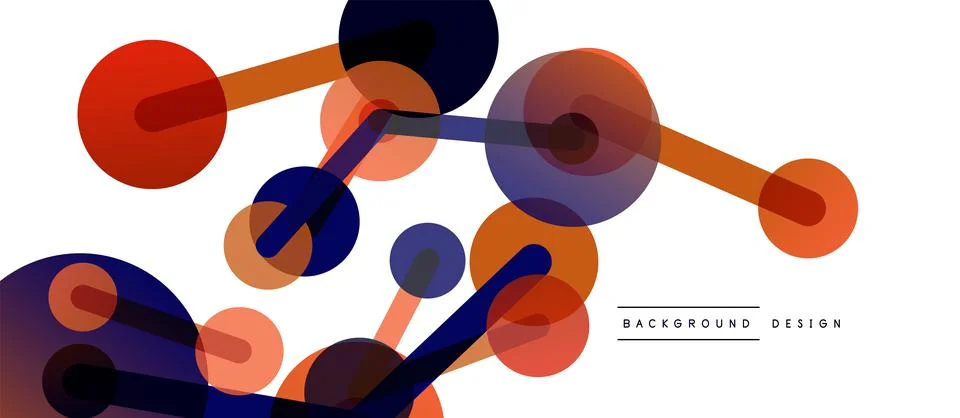 Network concept abstract background. Dots connection. Big data idea. Business Stock Illustration