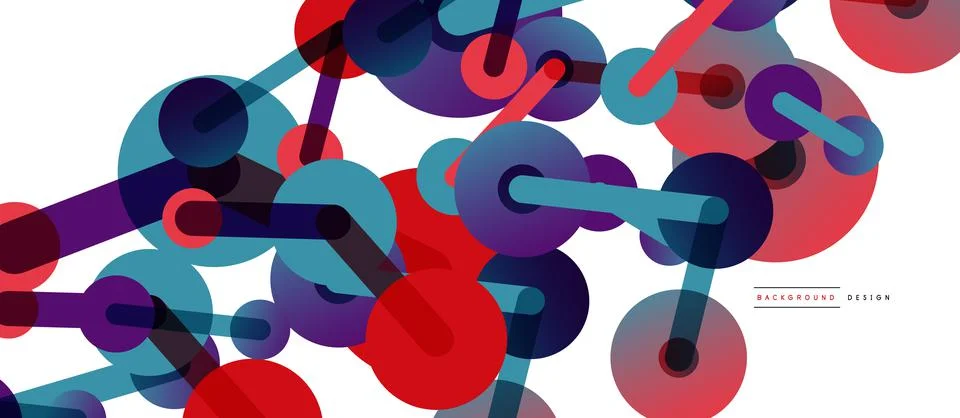 Network concept abstract background. Dots connection. Big data idea. Business Illustrazione stock