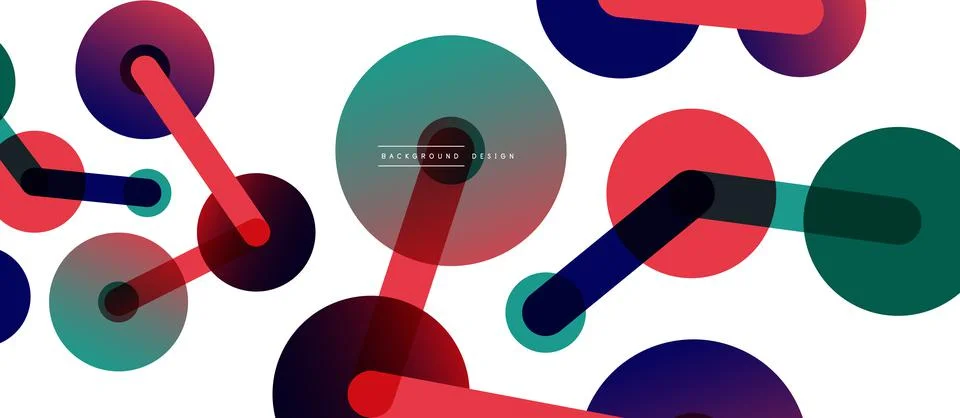 Network concept abstract background. Dots connection. Big data idea. Business Stock Illustration