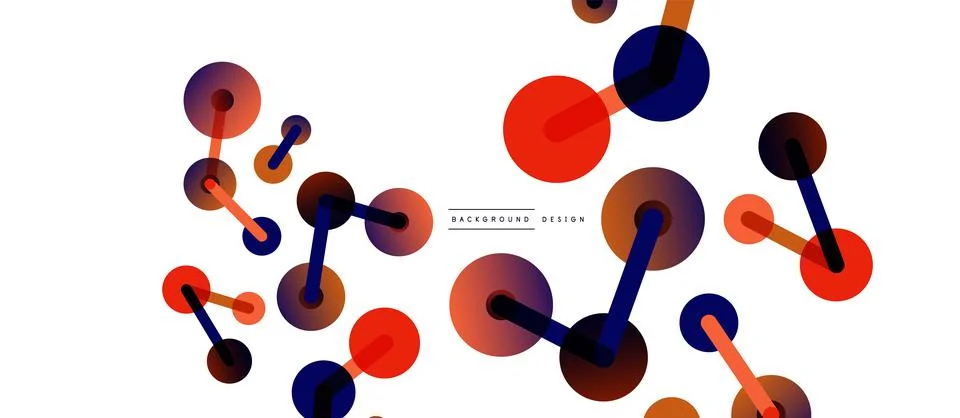 Network concept abstract background. Dots connection. Big data idea. Business Stock Illustration