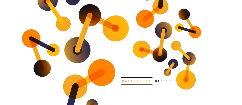 Network concept abstract background. Dots connection. Big data idea. Business Illustrazione stock