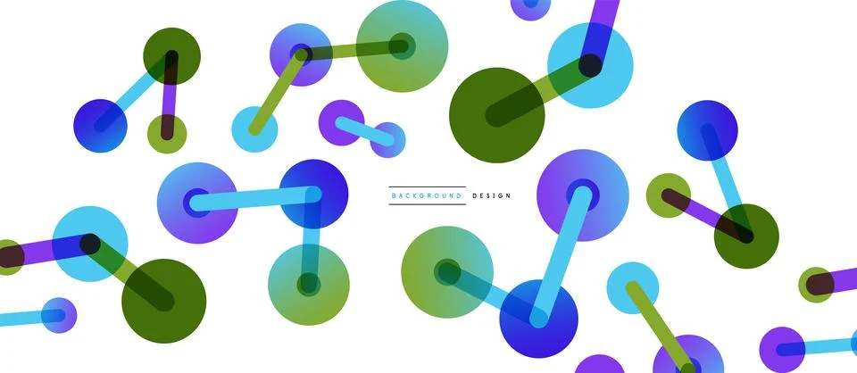 Network concept abstract background. Dots connection. Big data idea. Business Illustrazione stock