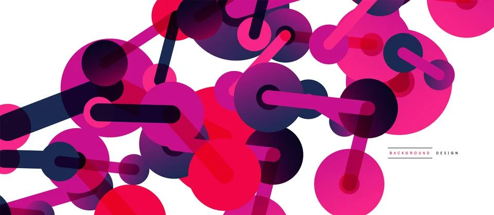 Network concept abstract background. Dots connection. Big data idea. Business Illustrazione stock