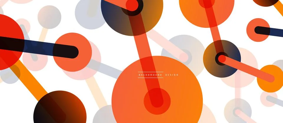 Network concept abstract background. Dots connection. Big data idea. Business Illustrazione stock