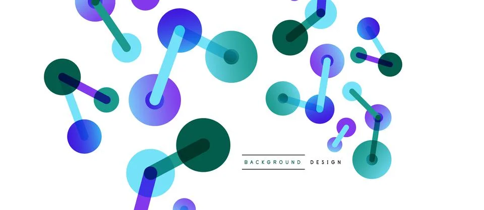 Network concept abstract background. Dots connection. Big data idea. Business Stock Illustration