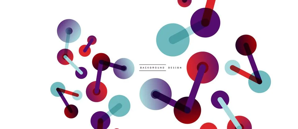 Network concept abstract background. Dots connection. Big data idea. Business Illustrazione stock