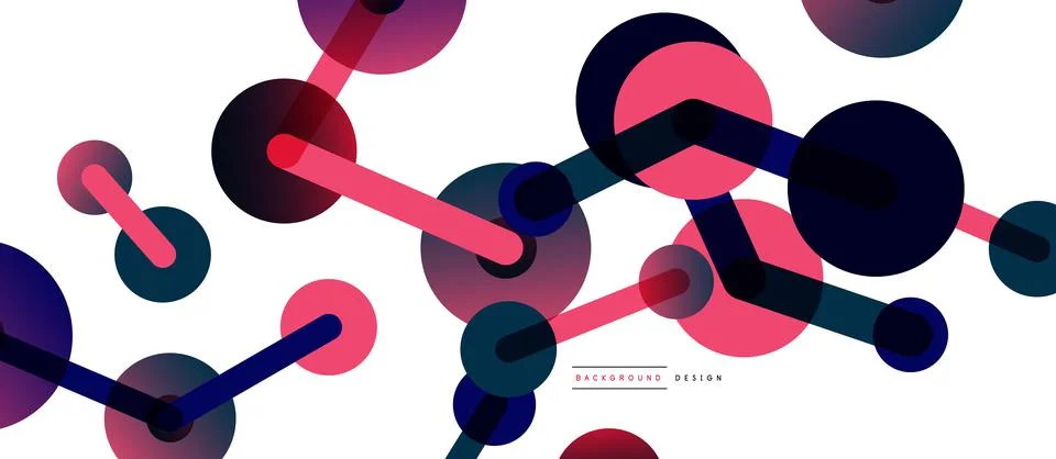 Network concept abstract background. Dots connection. Big data idea. Business Stock Illustration