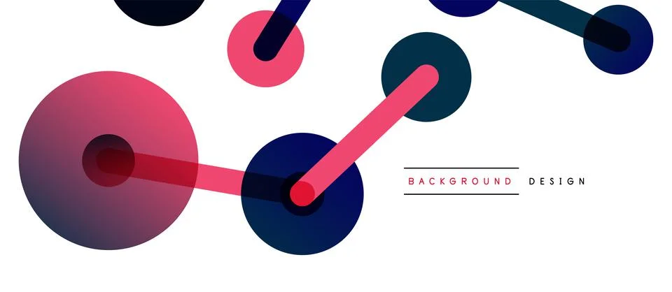 Network concept abstract background. Dots connection. Big data idea. Business Stock Illustration