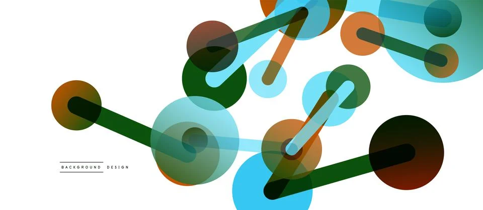 Network concept abstract background. Dots connection. Big data idea. Business Illustrazione stock