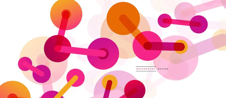 Network concept abstract background. Dots connection. Big data idea. Business Stock Illustration