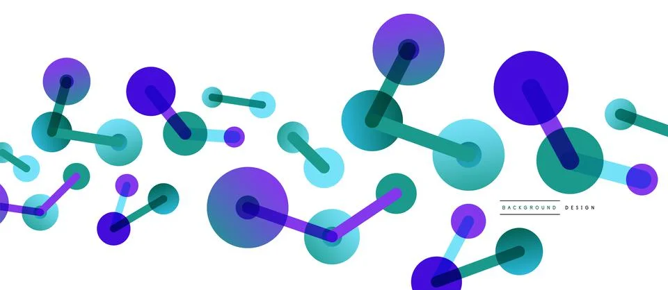 Network concept abstract background. Dots connection. Big data idea. Business Stock Illustration