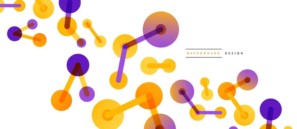 Network concept abstract background. Dots connection. Big data idea. Business Illustrazione stock