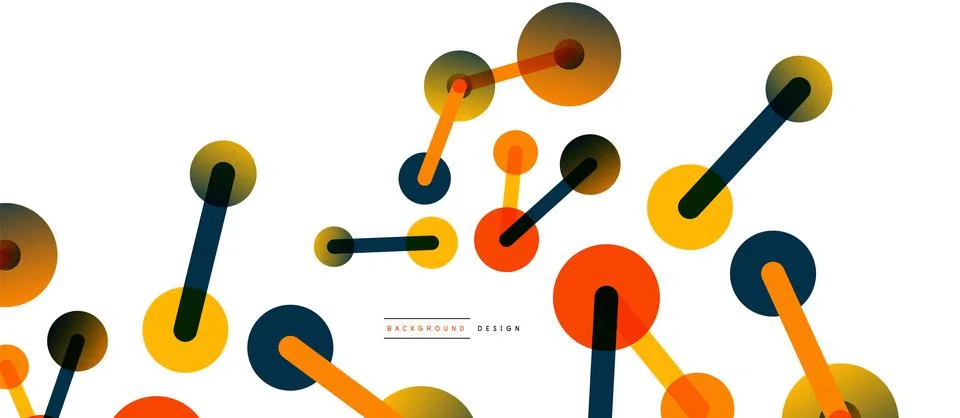 Network concept abstract background. Dots connection. Big data idea. Business Illustrazione stock