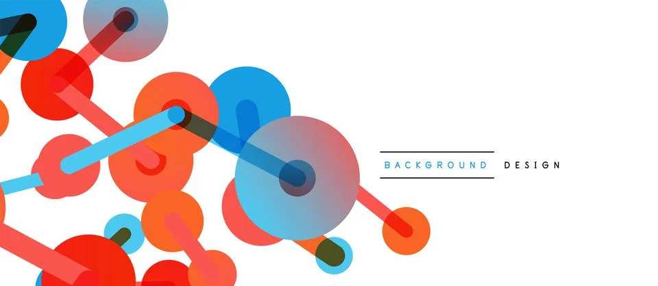 Network concept abstract background. Dots connection. Big data idea. Business Stock Illustration