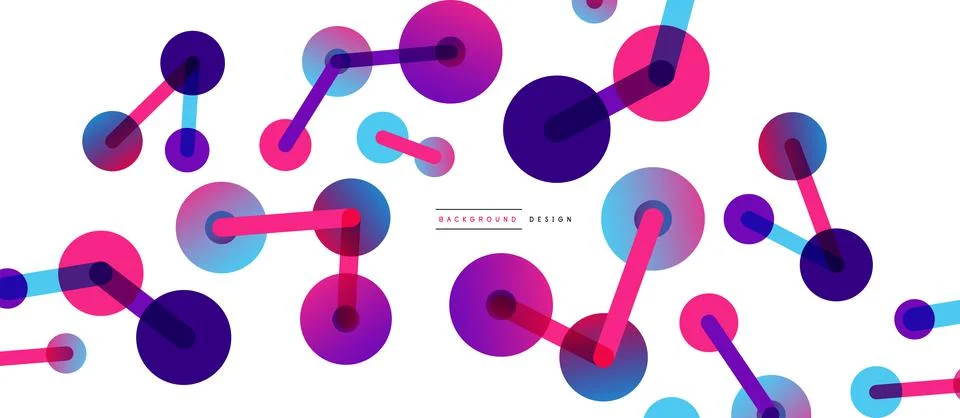 Network concept abstract background. Dots connection. Big data idea. Business Stock Illustration