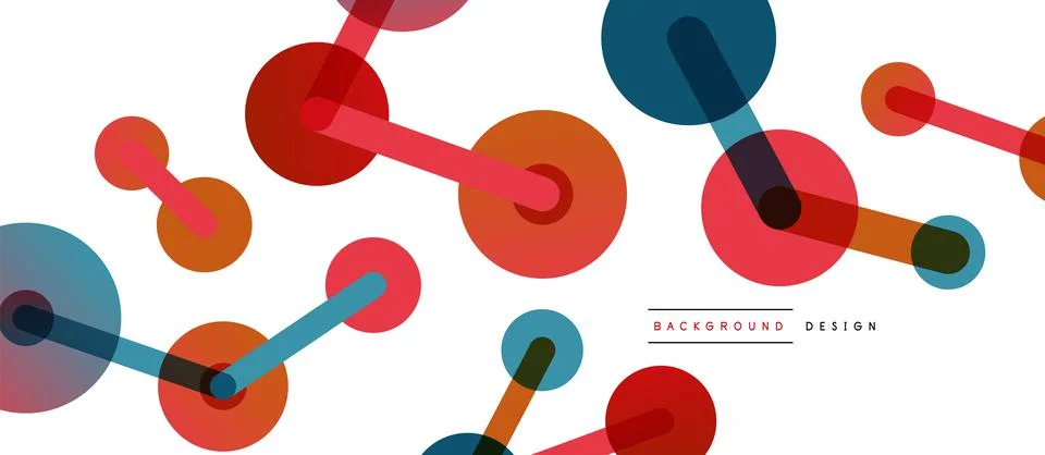 Network concept abstract background. Dots connection. Big data idea. Business Stock Illustration