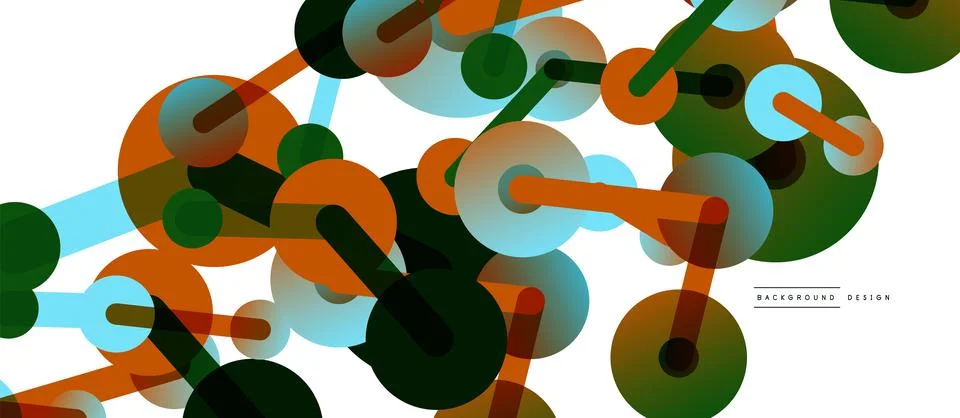 Network concept abstract background. Dots connection. Big data idea. Business Stock Illustration