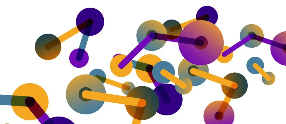 Network concept abstract background. Dots connection. Big data idea. Business Stock Illustration