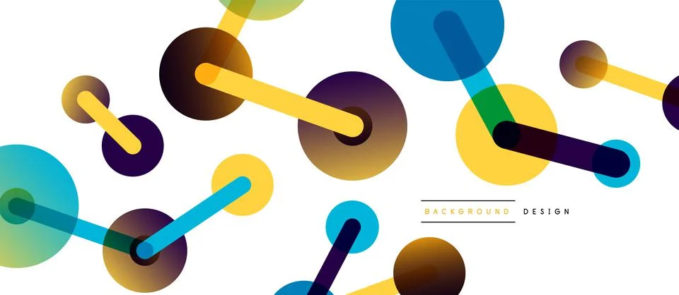Network concept abstract background. Dots connection. Big data idea. Business 스톡 일러스트