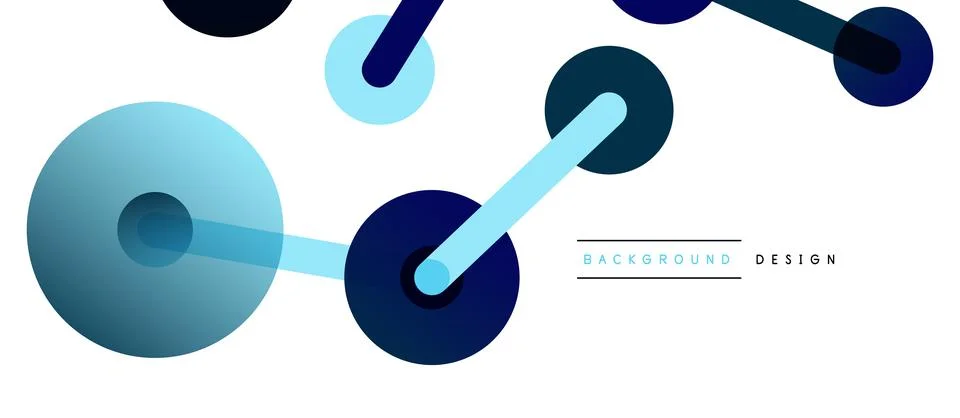 Network concept abstract background. Dots connection. Big data idea. Business Stock Illustration