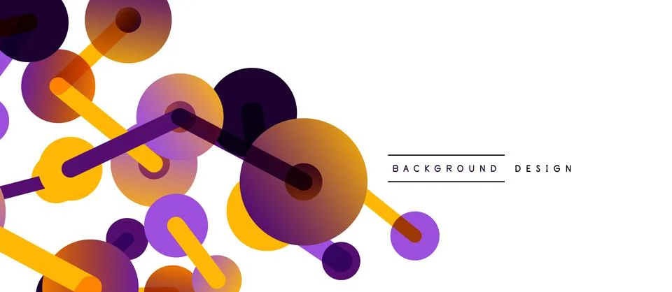 Network concept abstract background. Dots connection. Big data idea. Business Illustrazione stock