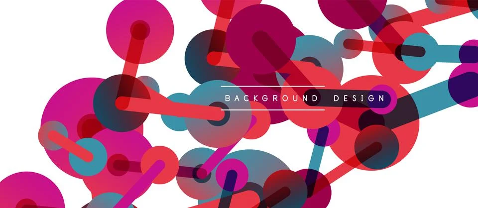 Network concept abstract background. Dots connection. Big data idea. Business Illustrazione stock