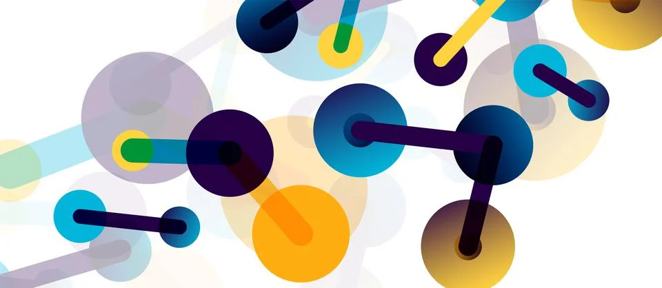 Network concept abstract background. Dots connection. Big data idea. Business 스톡 일러스트