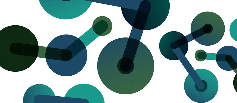 Network concept abstract background. Dots connection. Big data idea. Business 스톡 일러스트