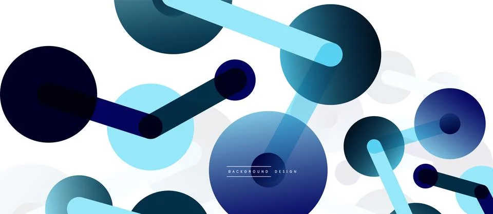 Network concept abstract background. Dots connection. Big data idea. Business Stock Illustration