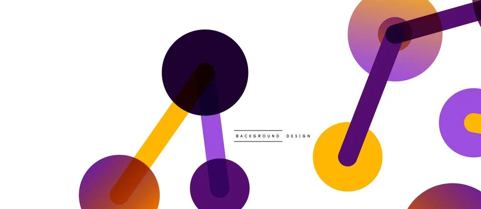 Network concept abstract background. Dots connection. Big data idea. Business Stock Illustration