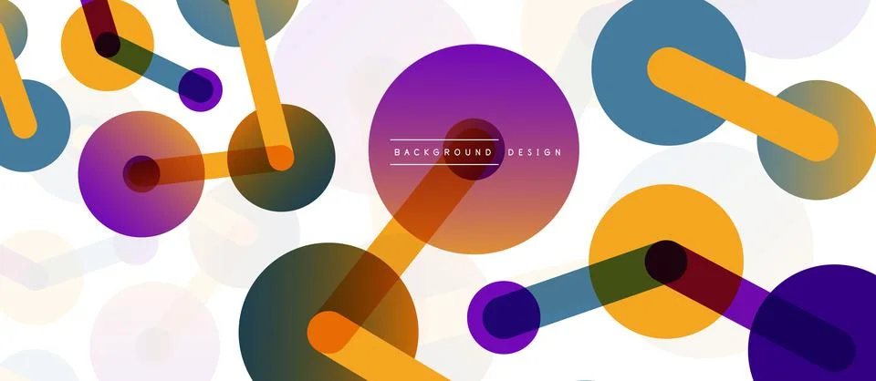 Network concept abstract background. Dots connection. Big data idea. Business Stock Illustration