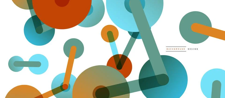 Network concept abstract background. Dots connection. Big data idea. Business Stock Illustration