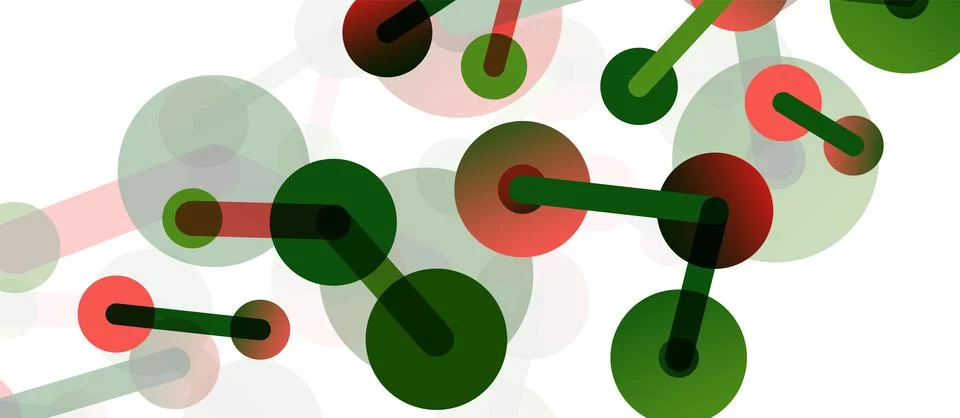 Network concept abstract background. Dots connection. Big data idea. Business Illustrazione stock