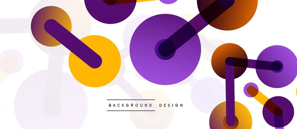 Network concept abstract background. Dots connection. Big data idea. Business Illustrazione stock