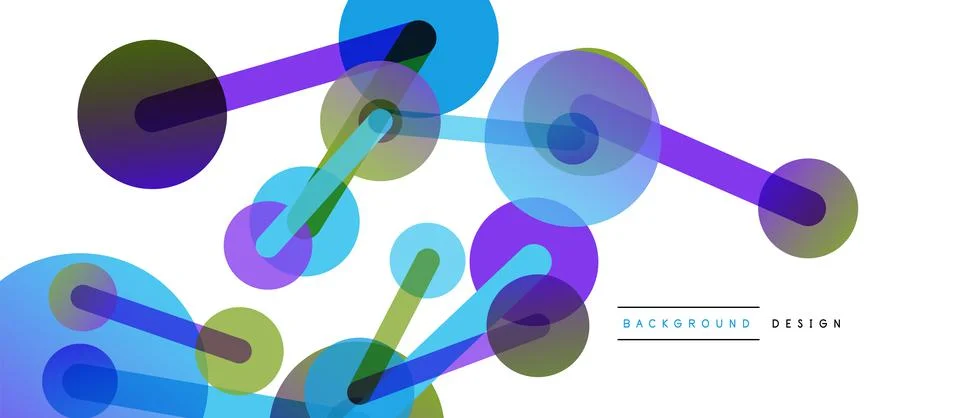 Network concept abstract background. Dots connection. Big data idea. Business Stock Illustration