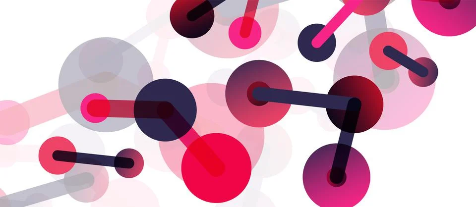 Network concept abstract background. Dots connection. Big data idea. Business Illustrazione stock