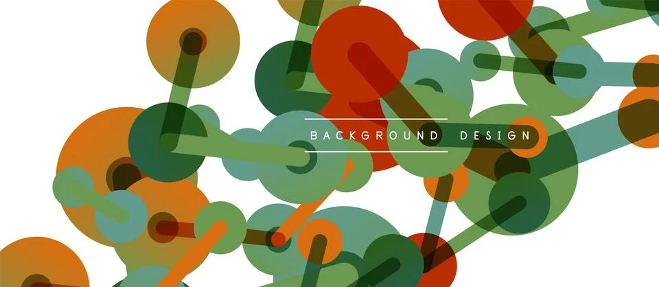 Network concept abstract background. Dots connection. Big data idea. Business Illustrazione stock