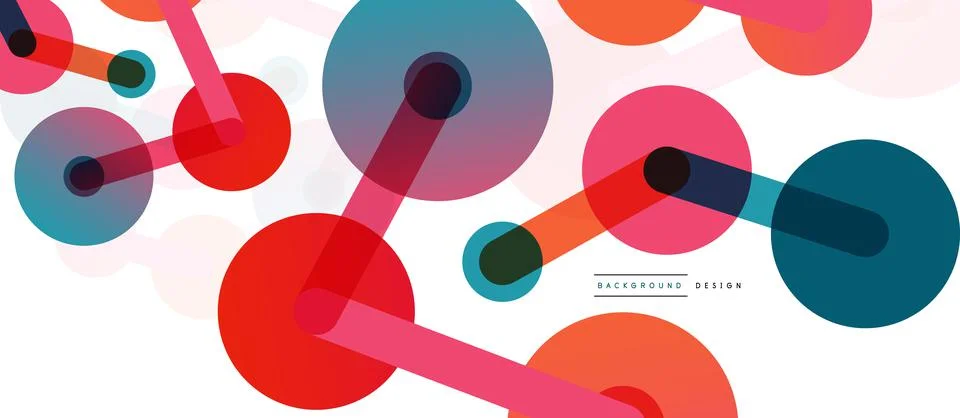 Network concept abstract background. Dots connection. Big data idea. Business Stock Illustration