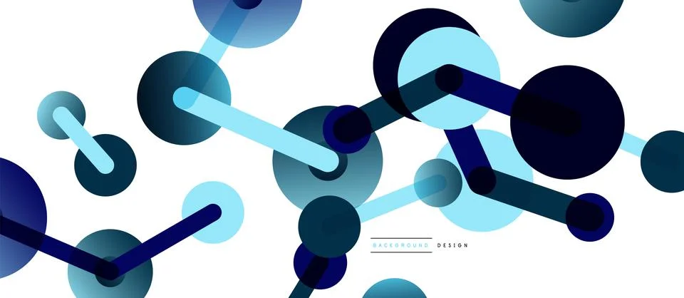 Network concept abstract background. Dots connection. Big data idea. Business Illustrazione stock