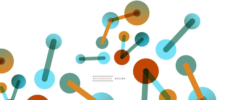 Network concept abstract background. Dots connection. Big data idea. Business Illustrazione stock