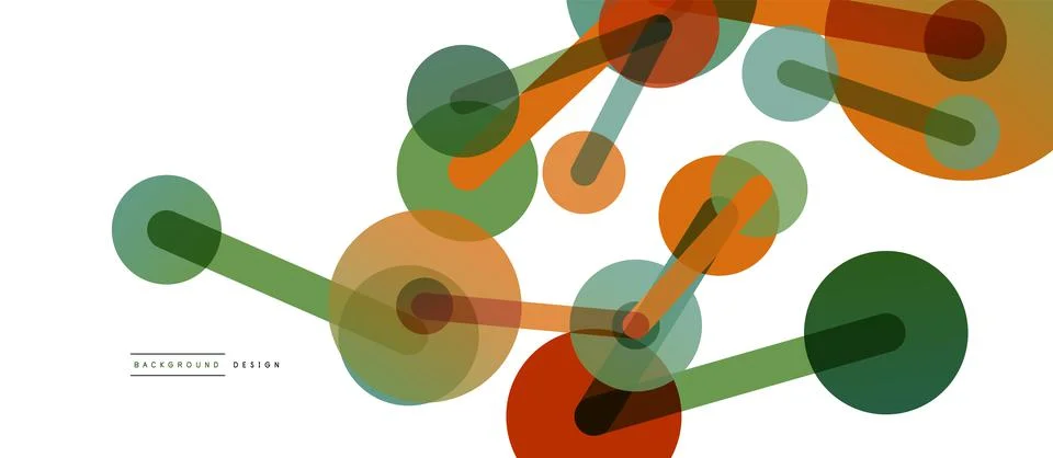 Network concept abstract background. Dots connection. Big data idea. Business Stock Illustration