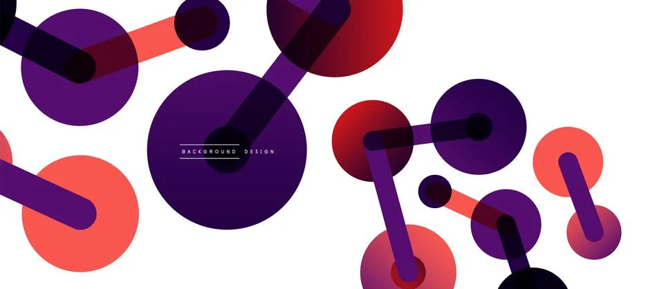 Network concept abstract background. Dots connection. Big data idea. Business Stock Illustration